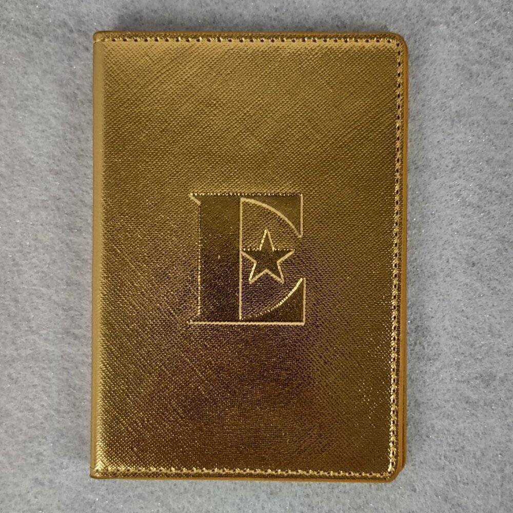 Elton John Farewell Yellow Brick Road Gold Metallic Passport Holder Cover